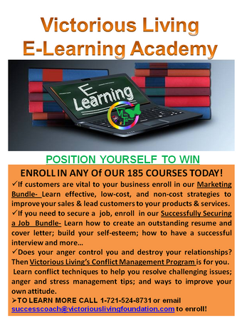Position yourself to win! Enroll in VLF E-Learning Academy