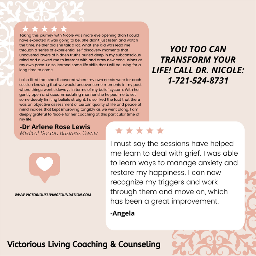 Transform Your Life Through Victorious Living Coaching & Counseling Services